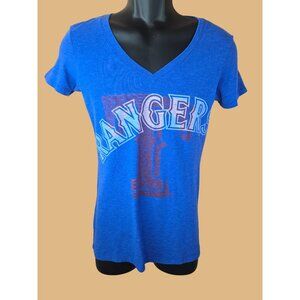 Texas Rangers Nike Women's Blue V-Neck Tshirt Small